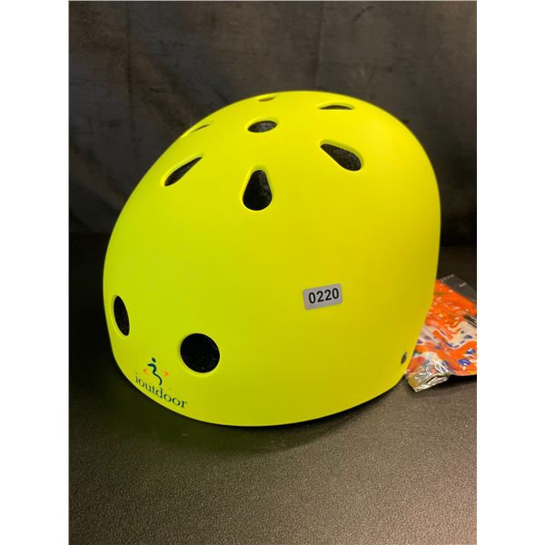 Lot of 1 ioutdoor Kids Bike Helmet/Sport Protective Helmet - Large (22.4"-24") - Brand New! (Neon)