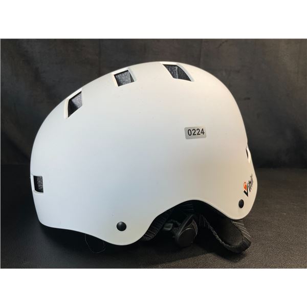Lot of 1 Vihir Skate Helmet for Adults (White) - (Size 18.9-20.5in) - Brand New!