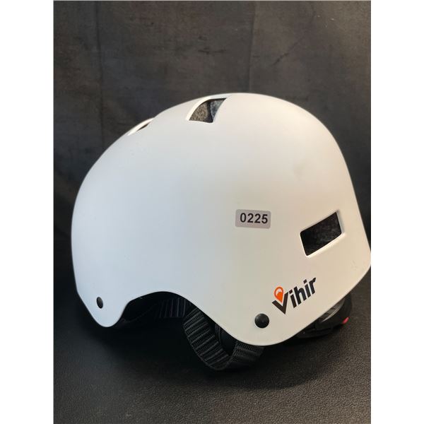 Lot of 1 Vihir Skate Helmet for Adults (White) - (Size 18.9-20.5in) - Brand New!