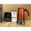 Image 1 : Lot of 1 The London Sip Copper Stovetop Espresso Maker