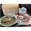 Image 1 : Lot of 1 12PCS Dinnerware Set - Campervan Travel Design - Brand New!