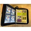 Image 2 : Lot of 1 Leather Pokemon Binder with 140 Assorted Pokemon Cards