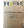 Image 2 : Lot of 2 A/C (Air Conditioner) Exhaust/Vent Hoses - 5in Diameter & 15"-80" Length - Brand New!
