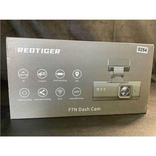 Lot of 1 RedTiger F7N 4K Dual Front and Rear Dash Cam - BRAND NEW!