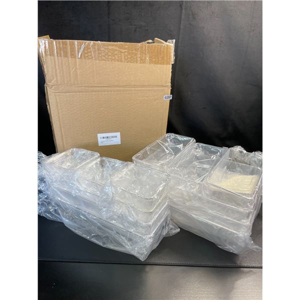 Lot of 1 Box of Plastic Drawer Organizers - 16PCS - Assorted Sizes - Brand New!