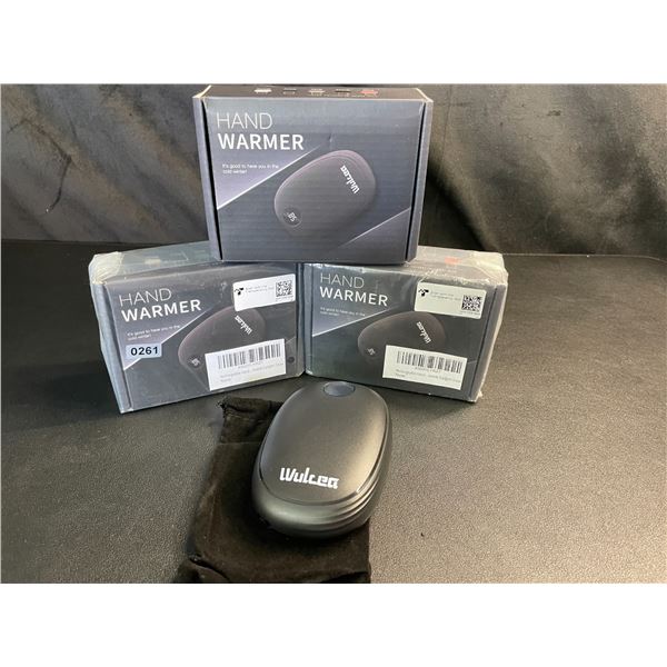 Lot of 3 Wulcea Portable Rechargeable 5000mah Power Banks/Hand Warmers - Brand New!