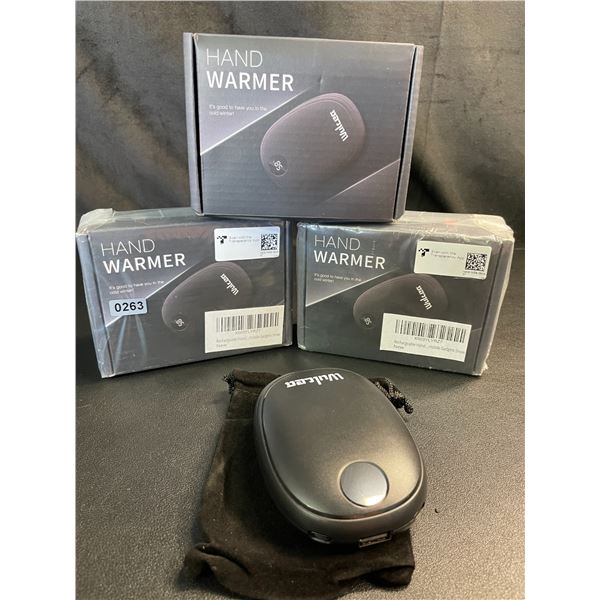 Lot of 3 Wulcea Portable Rechargeable 5000mah Power Banks/Hand Warmers - Brand New!