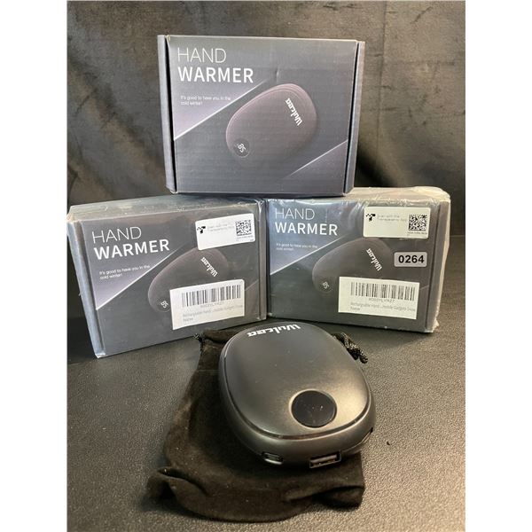 Lot of 3 Wulcea Portable Rechargeable 5000mah Power Banks/Hand Warmers - Brand New!