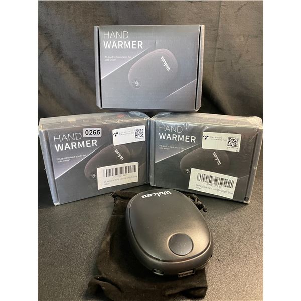 Lot of 3 Wulcea Portable Rechargeable 5000mah Power Banks/Hand Warmers - Brand New!