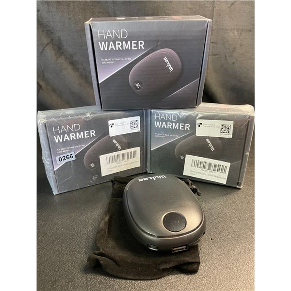 Lot of 3 Wulcea Portable Rechargeable 5000mah Power Banks/Hand Warmers - Brand New!