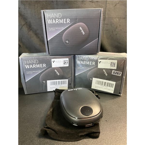 Lot of 3 Wulcea Portable Rechargeable 5000mah Power Banks/Hand Warmers - Brand New!