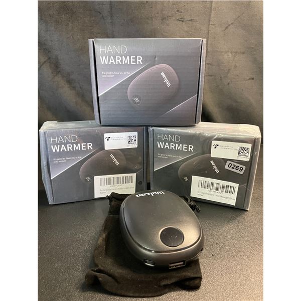 Lot of 3 Wulcea Portable Rechargeable 5000mah Power Banks/Hand Warmers - Brand New!