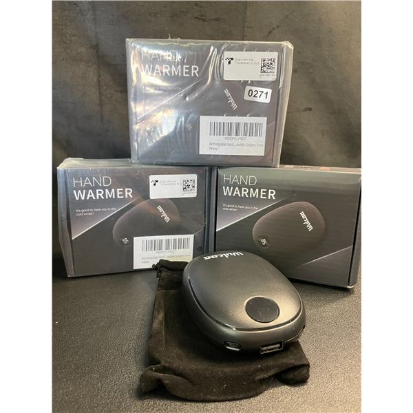 Lot of 3 Wulcea Portable Rechargeable 5000mah Power Banks/Hand Warmers - Brand New!