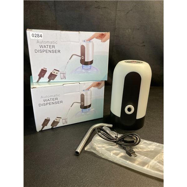 Lot of 2 Automatic Water Dispensers - USB Rechargeable - Brand New!