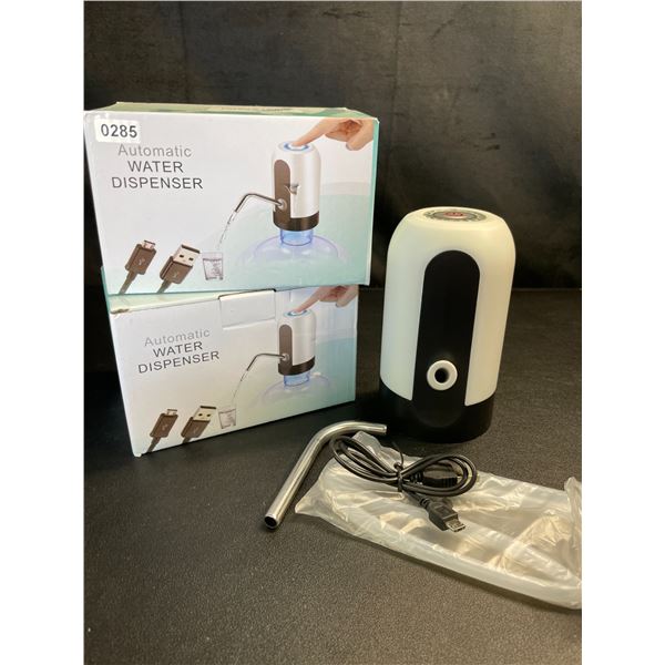 Lot of 2 Automatic Water Dispensers - USB Rechargeable - Brand New!