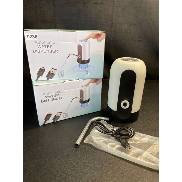 Lot of 2 Automatic Water Dispensers - USB Rechargeable - Brand New!