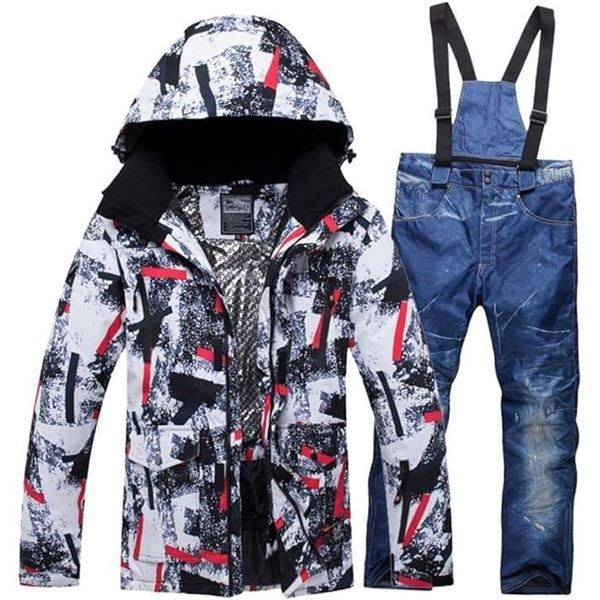 Lot of 1 Riviyele Men's Windproof/Waterproof Snowboard Jacket + Ski Pants - Size M - BRAND NEW