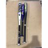 Image 1 : Lot of 3 Baseball Bats - Used