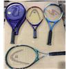 Image 1 : Lot of 4 Assorted Tennis Rackets - Used