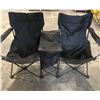 Image 1 : Lot of 1 2-Person Portable/Foldable Camping Chairs - Black - Used - Good Shape