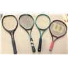 Image 1 : Lot of 4 Assorted Tennis Rackets - Used