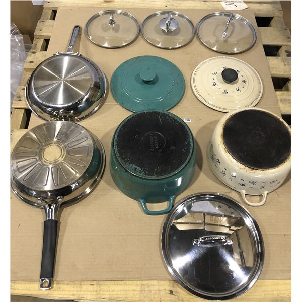 Lot of Assorted Pots and Pans - Used
