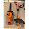 Image 2 : Lot of 2 Black & Decker Power Tools - (Weedwhacker & Hedge Trimmer) Used - (No Batteries)