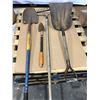 Image 1 : Lot of 4 Assorted Gardening Tools (Shovels, Rakes, etc.) - Used