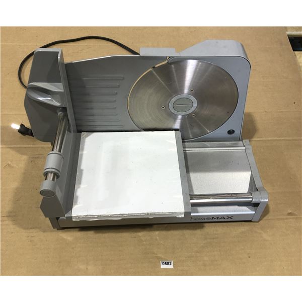 Lot of 1 HomeMax Electric Meat & Deli Slicer - Used - Powers On