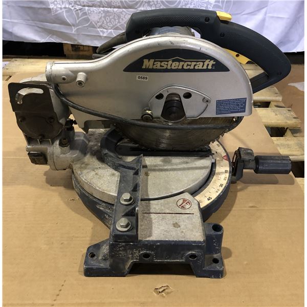 Lot of 1 Mastercraft 10inch Compound Mitre Saw - Used; Powers On/Works