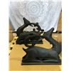 Image 2 : Lot of 2 Deer Design Decorative Garden Pieces - Used
