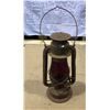 Image 1 : Lot of 1 Vintage/Rustic Red Beacon Lantern