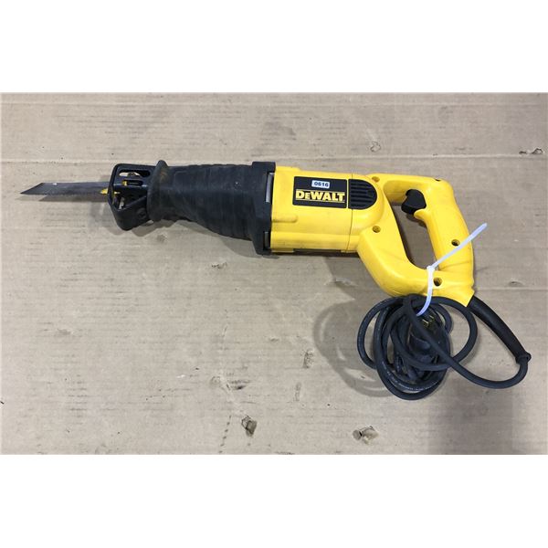 Lot of 1 Dewalt DW303 Reciprocating Saw - Used - Works/Powers On