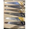 Image 1 : Lot of 6 Assorted Hand Saws - Used