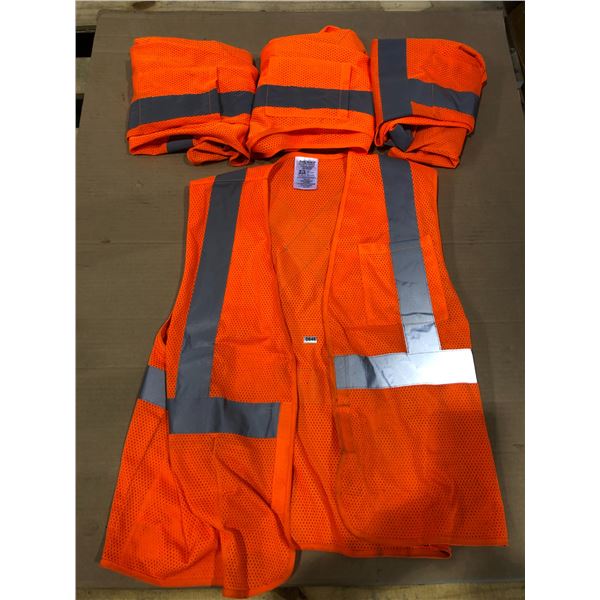 Lot of 4 Safety Vests - Size S/M - Used - Good Shape