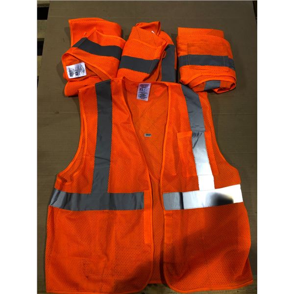 Lot of 4 Safety Vests - Size S/M - Used - Good Shape