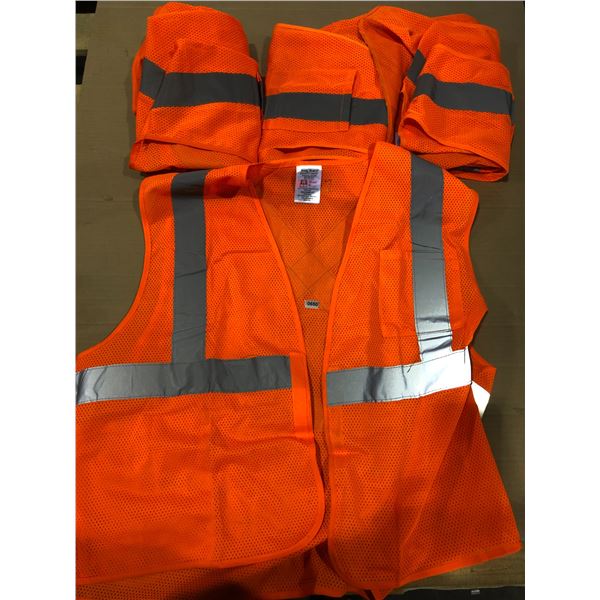 Lot of 4 Safety Vests - Size L/XL - Used - Good Shape