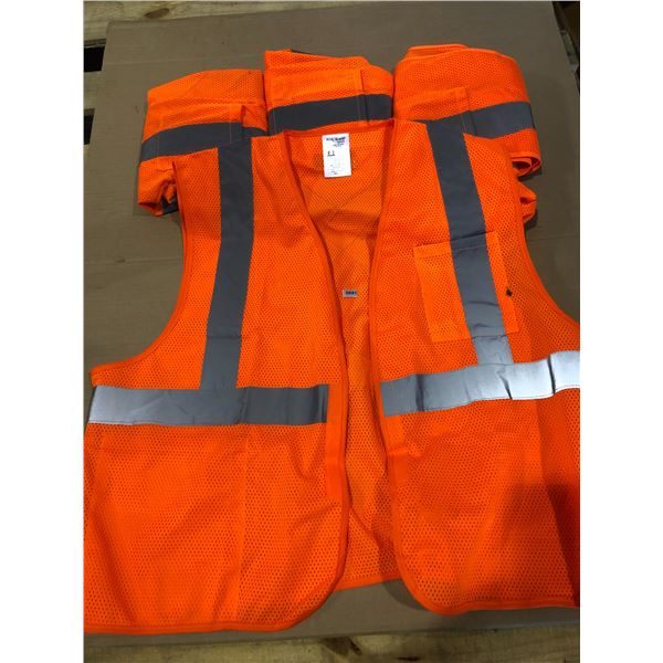 Lot of 4 Safety Vests - Size L/XL - Used - Good Shape