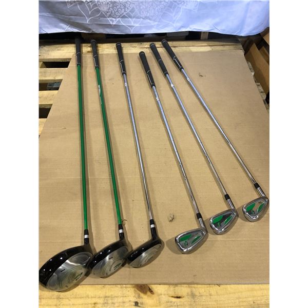 Lot of 6 Gold Clubs - Used