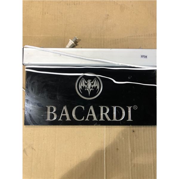 Lot of 1 Bacardi Light-Up Sign - Used - Powers On