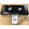 Image 2 : Lot of 1 Double-Burner Portable Butane Stove - Used - Works - LIKE NEW!