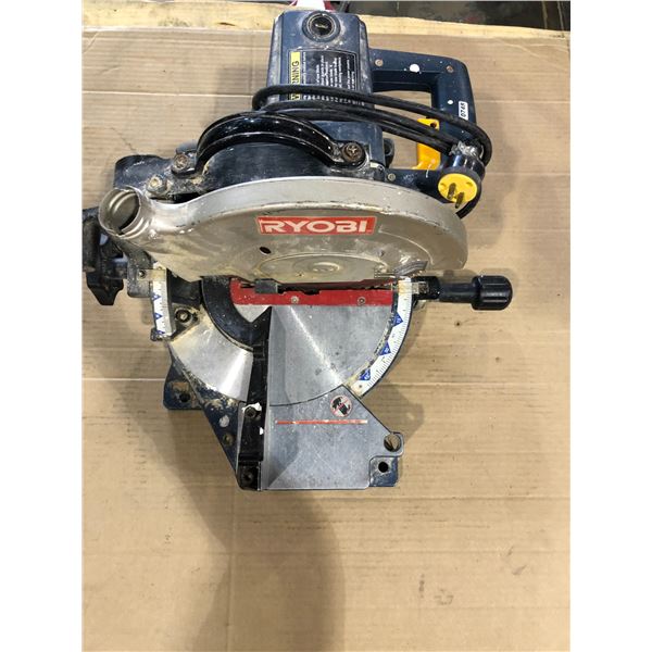 Lot of 1 RYOBI Chop Saw - Used; Works - (No Vacuum Bag)