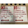 Image 1 : Lot of 2 Composite Signs - 18in x 23in - Used