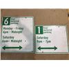 Image 1 : Lot of 2 Composite Signs - 18in x 20in & 18 x 15.4inch - Used