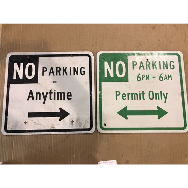 Lot of 2 Composite Signs - 18in x 16in - Used
