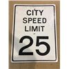 Image 1 : Lot of 1 Composite Speed Limit Sign - 18 x 24 inch - Used