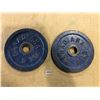 Image 1 : Lot of 2 Canadiana 5LB Barbell Weights - Used