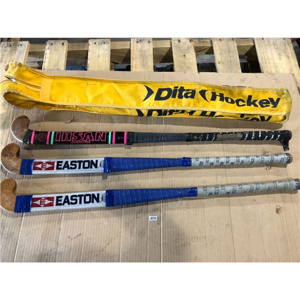 Lot of 3 Dita Hockey Field Hockey Sticks - Used