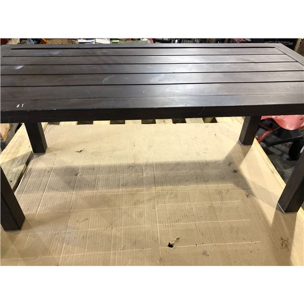 Lot of 1 Light Metal Table - 41 inch x 17.5inch - Used