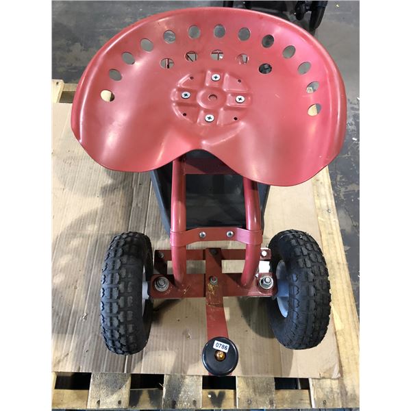 Lot of 1 Rolling Garden Seat - Used